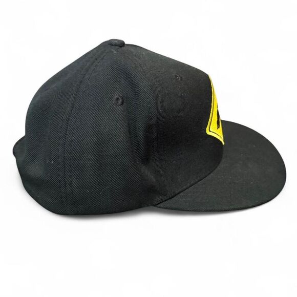 Trukfit Snapback Hat Black Yellow Truck Logo Flat Bill Cap  Wool Trucker Hat - Picture 4 of 8